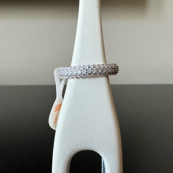 BP Sterling Band with White Opal Stones (RBP 4619) - Picture 4 of 13